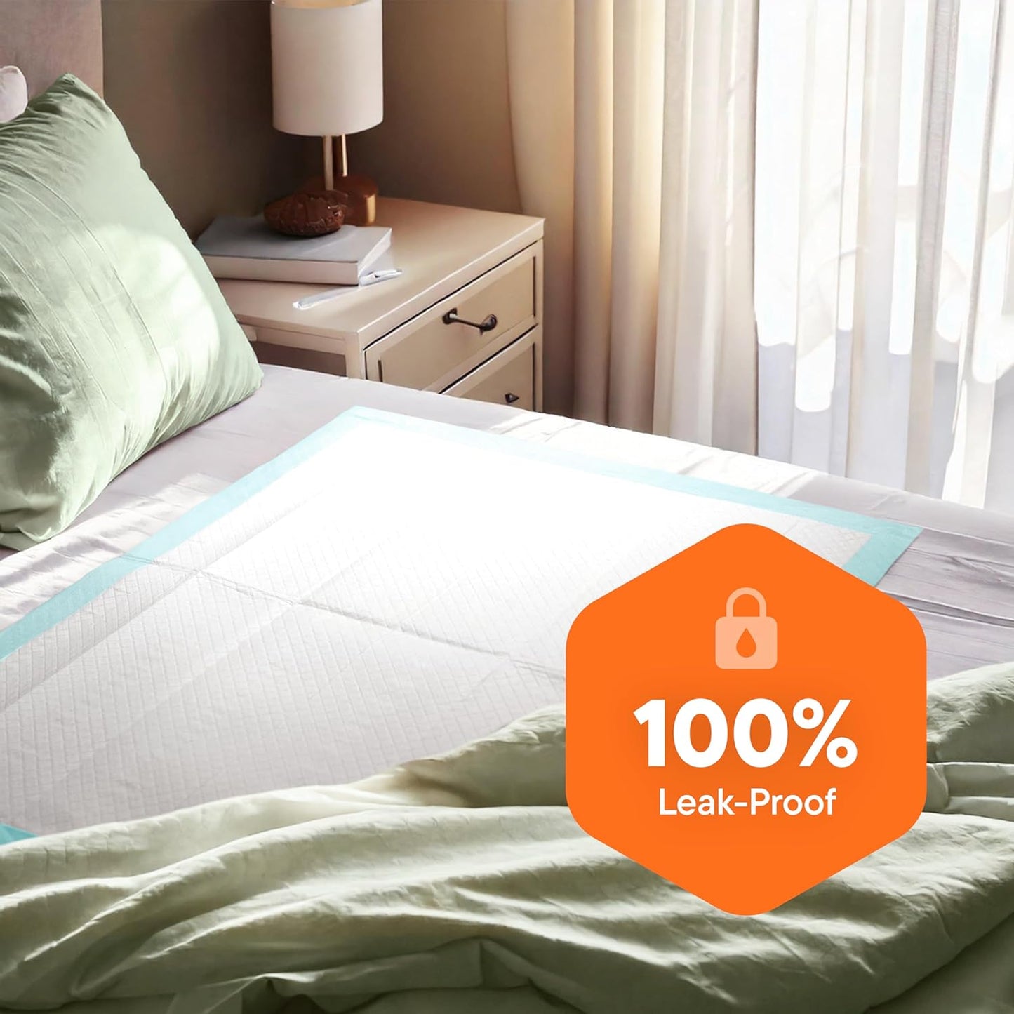 Chucks Pads Disposable [100-Pack] Adult Incontinence Underpads 23"x 36" Large Absorbent Fluff Protective Bed Pads, Toddler Mattress Pads - Pee Pads for Pets, Kids & Adults - Dog & Puppy Training Pads