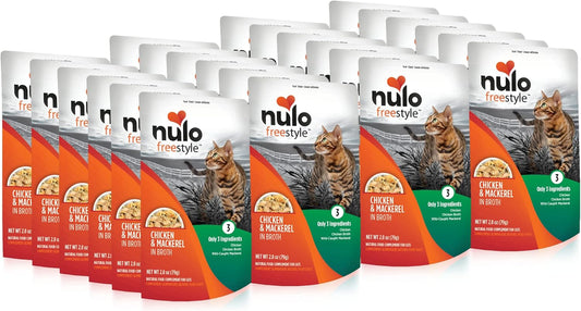 Nulo Freestyle Cat & Kitten Wet Cat Food Pouch, Premium All Natural Grain-Free Soft Cat Food Topper with Amino Acids for Heart Health and High Animal-Based Protein