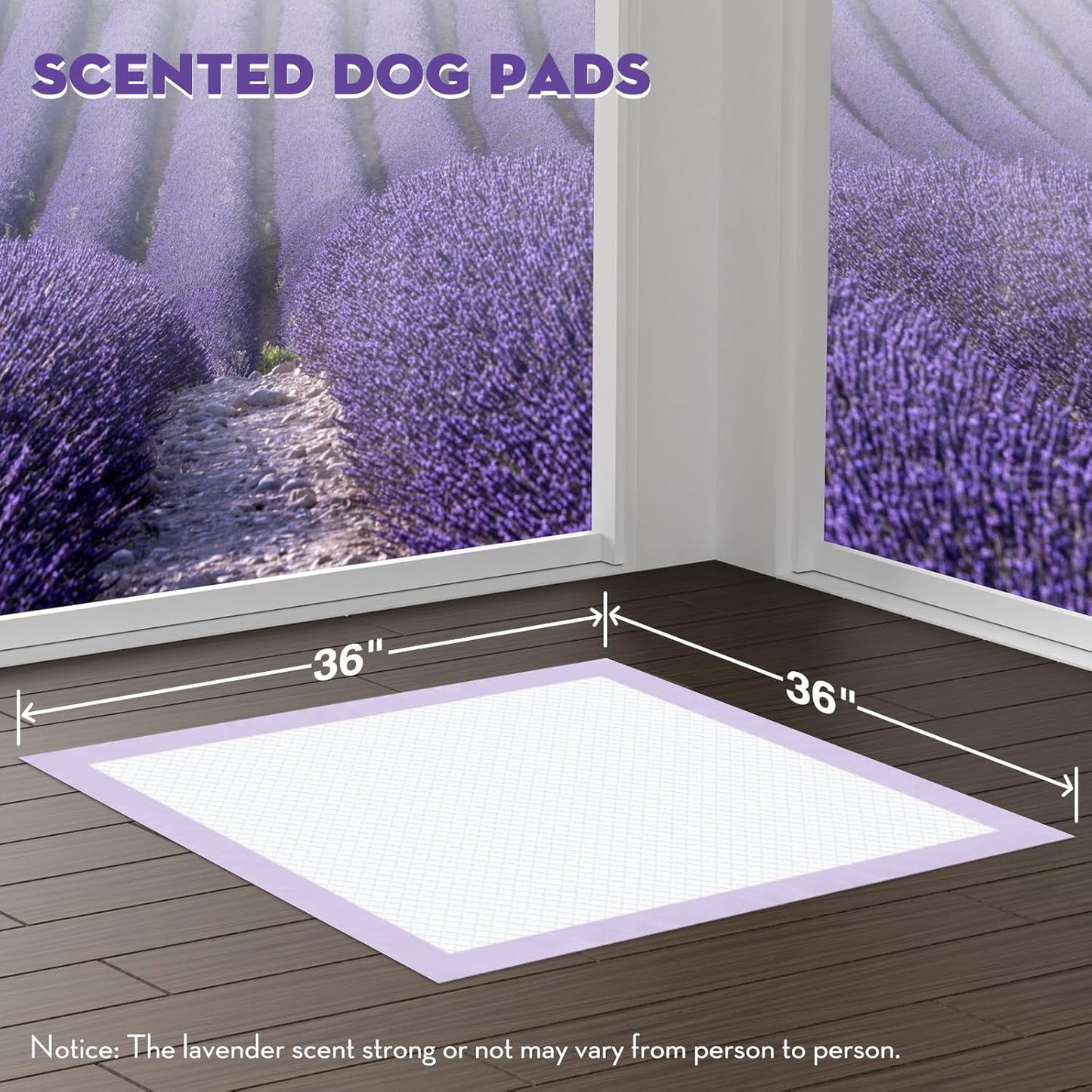CROCI Dog Pads Extra Large 36x36in, Puppy Pads with Adhesive Tabs Super Absorbent Up to 11 Cups, Disposable (30 Counts)