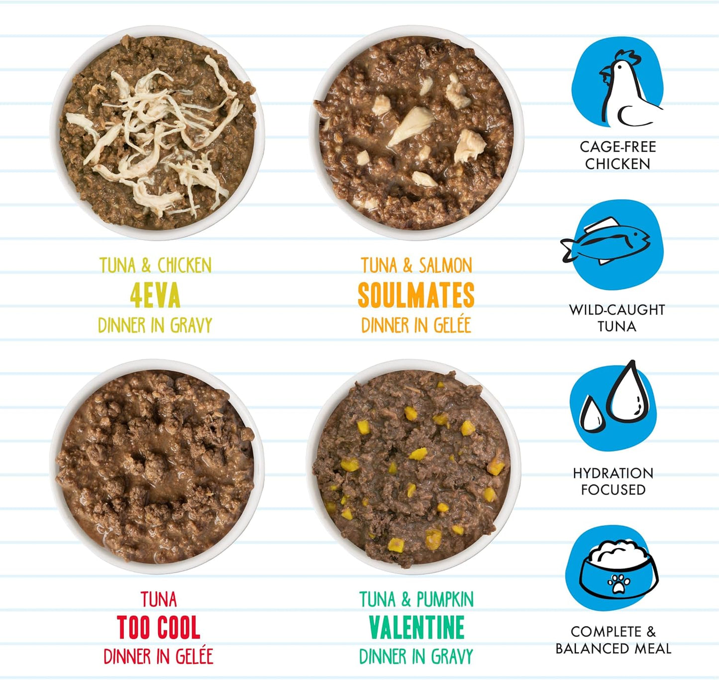 Weruva BFF Minced Natural Wet Cat Food, Batch O Besties Variety Pack, 3oz Can, Pack of 12