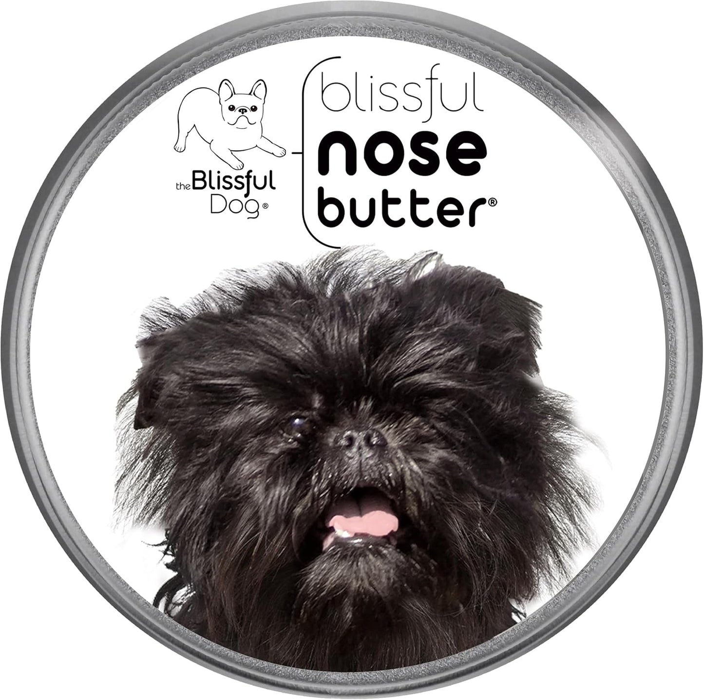 The Blissful Dog Affenpinscher Nose Butter for Dry, Cracked Skin, Lick-Safe Dog Nose Balm with Moisturizing Shea Butter, Almond, Olive, and Essential Oils, Pet Supplies, Uncented, 1 oz.