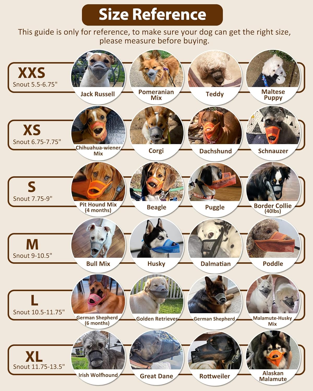 Crazy Felix Nylon Dog Muzzle for Small Medium Large Dogs Dachshund Beagle Poodle Labrador, Air Mesh Breathable and Drinkable Pet Mouth Guard for Anti-Biting Chewing Scavenging(XS, Grey)