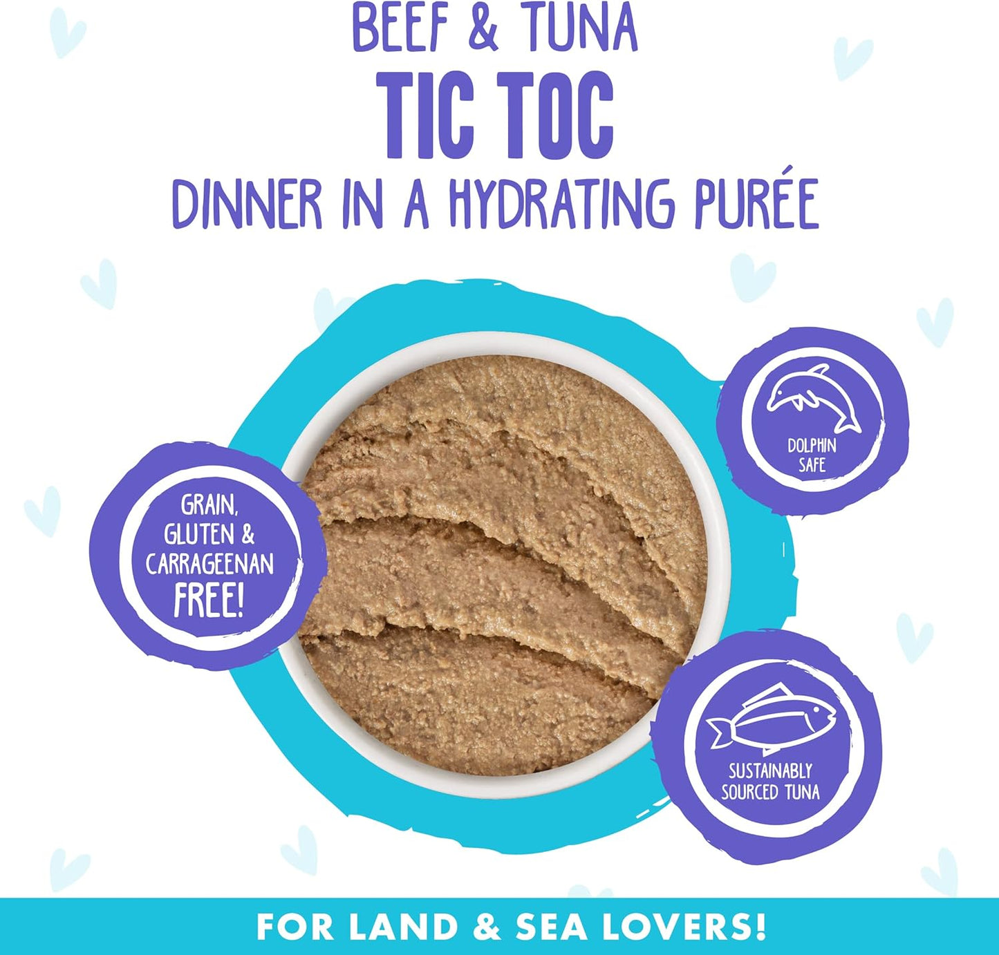 Weruva B.F.F. Play - Best Feline Friend Paté Lovers, Aw Yeah!, Beef & Tuna Tic TOC with Beef & Tuna, 2.8oz Can (Pack of 12)