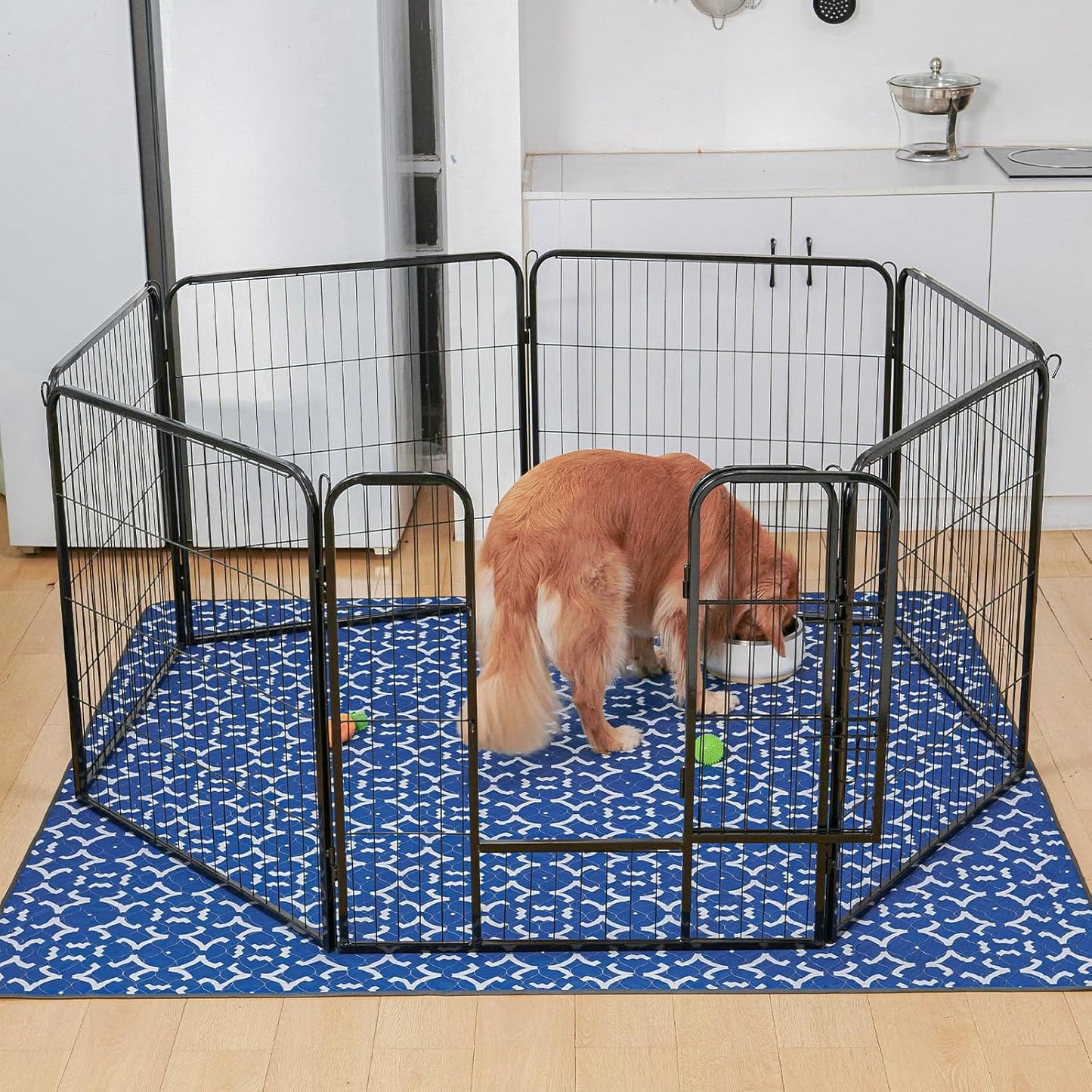 LOOBANI Washable Pee Pads for Dogs: 48"x 48" Extra Large Reusable Puppy Pads,2 Pack Absorbent Whelping Pad Leakproof Dog Playpen Mat, Waterproof Non-Slip Dog Training Pads for Floor, Crate, Potty