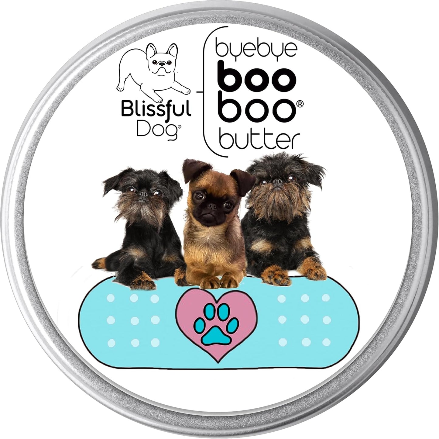 The Blissful Dog Brussels Griffon Boo Boo Butter, 2-Ounce