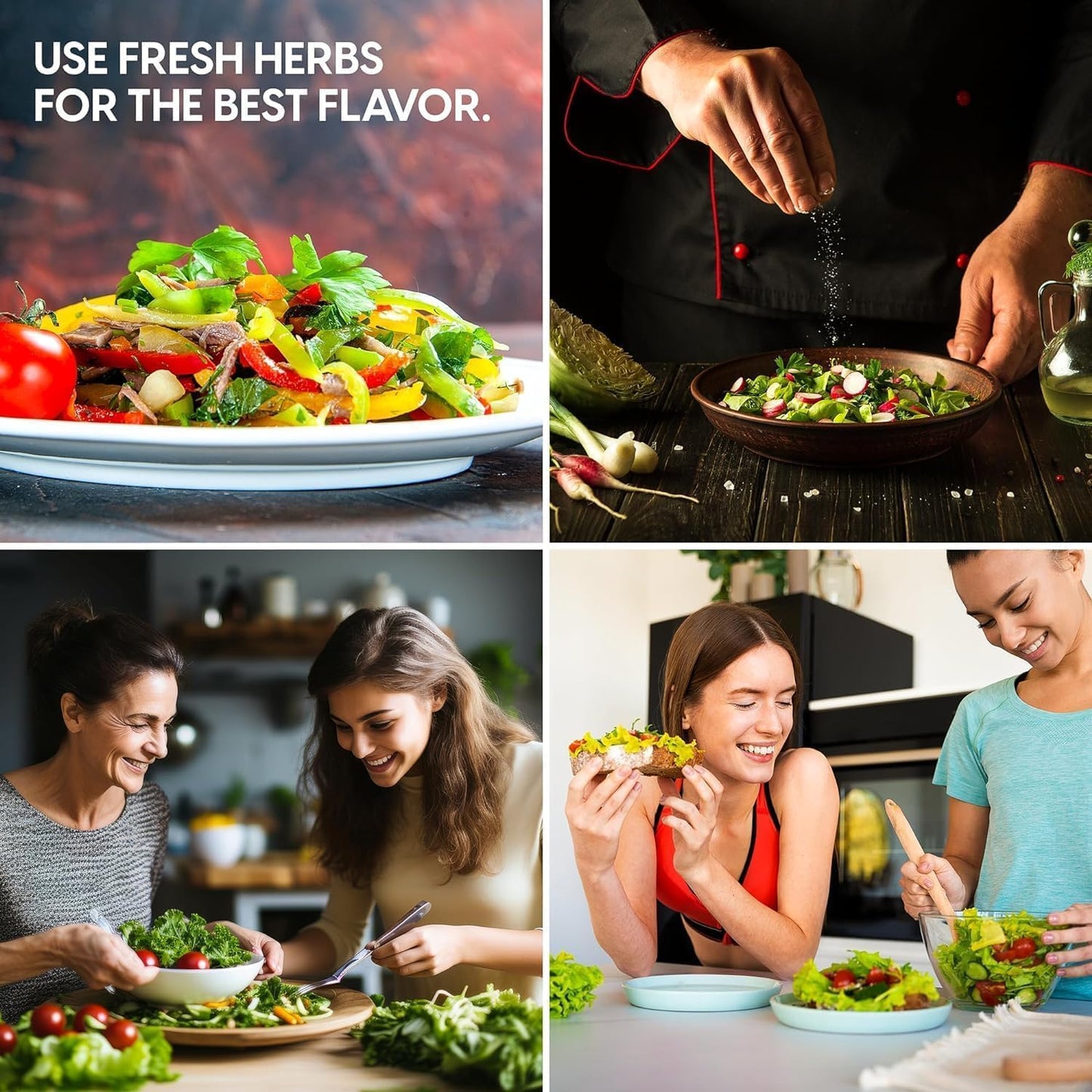 Deluxe Ceramic Indoor Herb Kit 4 Set. Variety Herbs for Indoor & Outdoor – Get Growing with Pots, Potting Soil for Window Herb Garden. (Ceramic Edition)