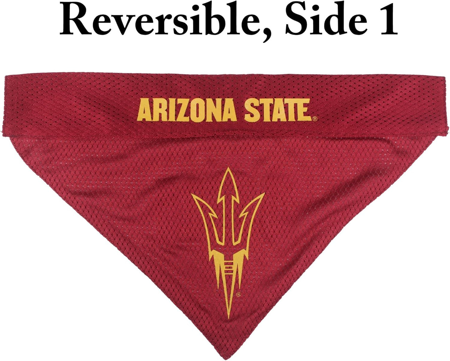 Pets First Collegiate Pet Accessories, Reversible Bandana, Arizona State Sun Devils, Small/Medium