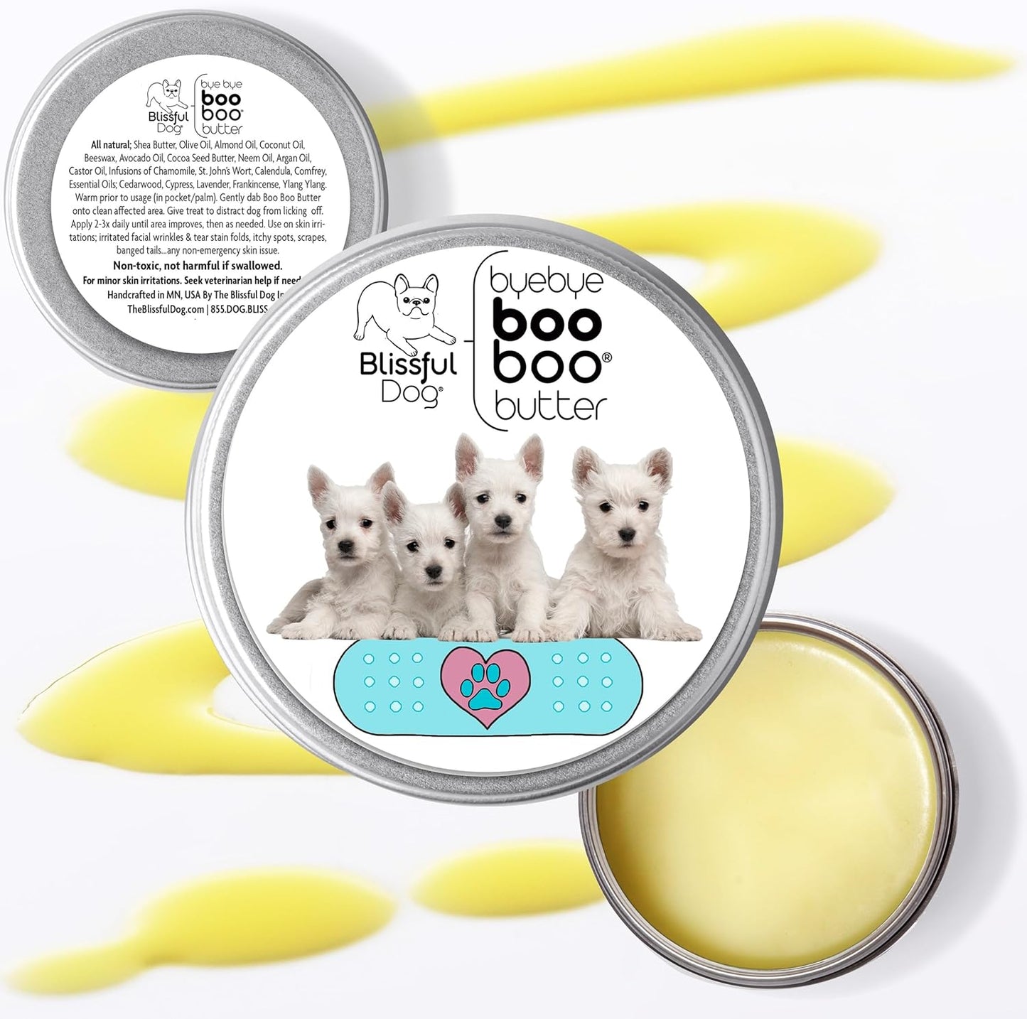 The Blissful Dog West Highland Terrier Boo Boo Butter, 1-Ounce