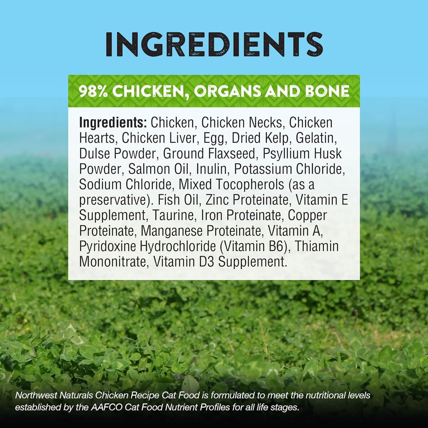 Northwest Naturals Freeze-Dried Chicken Cat & Kitten Food – Bite-Sized Nibbles – Healthy, Limited, Human-Grade Ingredients, All-Natural, High-Protein Raw Diet – Complete & Balanced, Made in USA, 11 oz