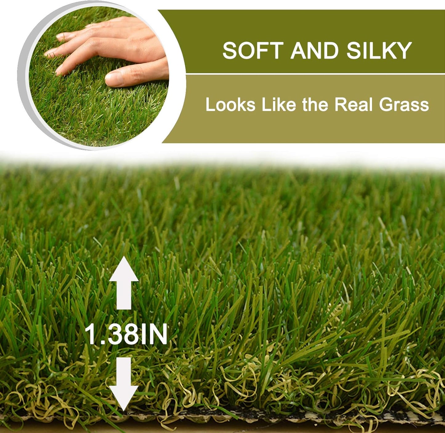 Dog Grass Large Potty Patch, Artificial Dog Grass Bathroom Turf for Pet Training, Washable Puppy Pee Pad, Perfect Indoor/Outdoor Portable Potty Pet Loo