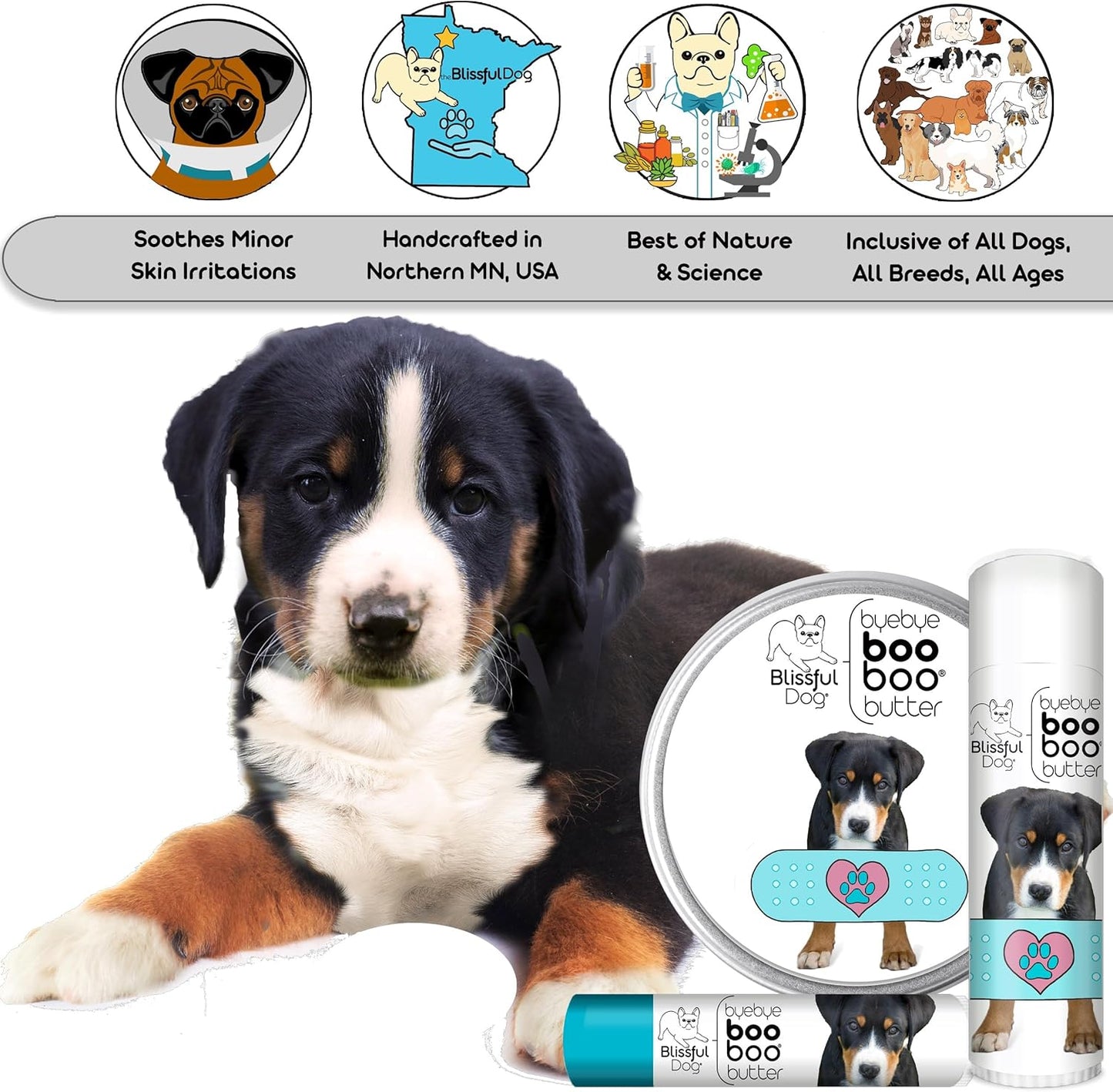The Blissful Dog Greater Swiss Mountain Dog Boo Boo Butter, 0.15-Ounce