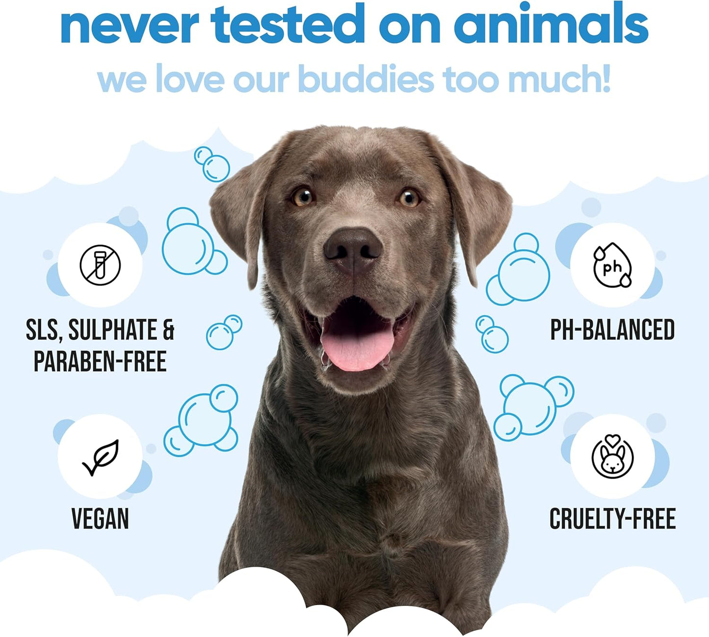 Bubblegum Dog Shampoo by Buddycare | Dry Skin & Itchy Skin Relief for Smelly Dogs | Deep Cleansing Shampoo for Dogs Puppy Sensitive Skin | Dog Shampoo & Conditioner | with Aloe & Vitamin B5 (16.90oz)