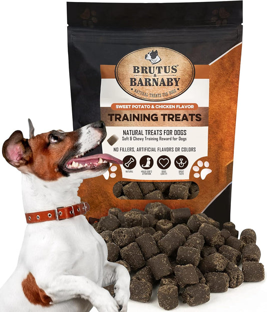 BRUTUS & BARNABY Training Treats for Dogs - Sweet Potato & Chicken - All-Natural Healthy Low Calorie Treat - Great to Use for Rewards in Training Your Puppy Or Dog