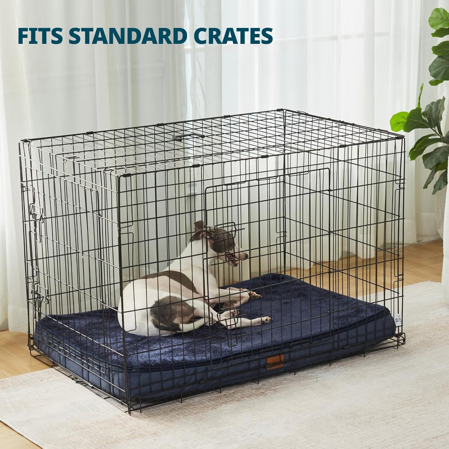 Memory Foam Large Dog Bed - 4” Thick Orthopedic Beds for Large Dogs - Waterproof Dog Bed with Removable Washable Cover & Wrap-Around Zipper - Ultimate Comfort and Easy Maintenance