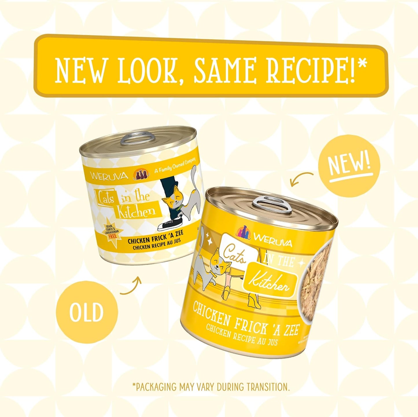 Weruva Cats in The Kitchen, Chicken Frick 'A Zee Wet Cat Food, 10oz Can (Pack of 12)