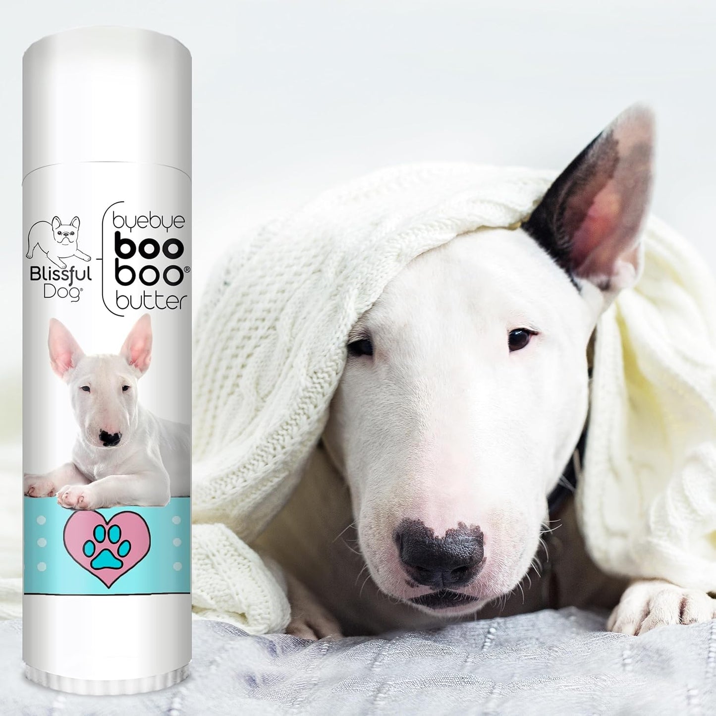 The Blissful Dog .50 oz Tube Bull Terrier Booboo Butter