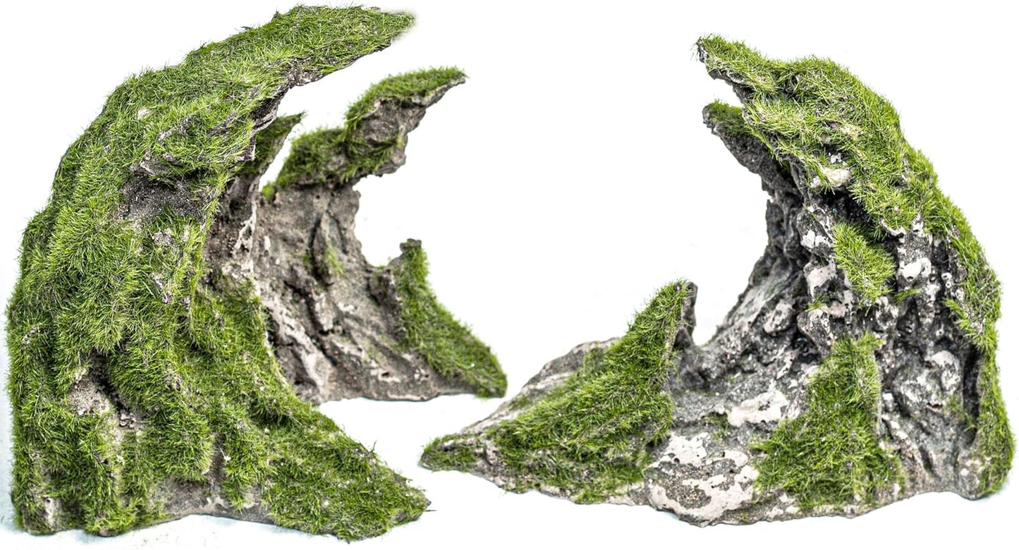 Novelsite Fish Tank Accessories, Aquarium Decorations, Scenery, Rock Ornaments - Create Aquatic Beauty with Premium Aquarium Decorations,8.5" W x 4.5" H x 3.2" D