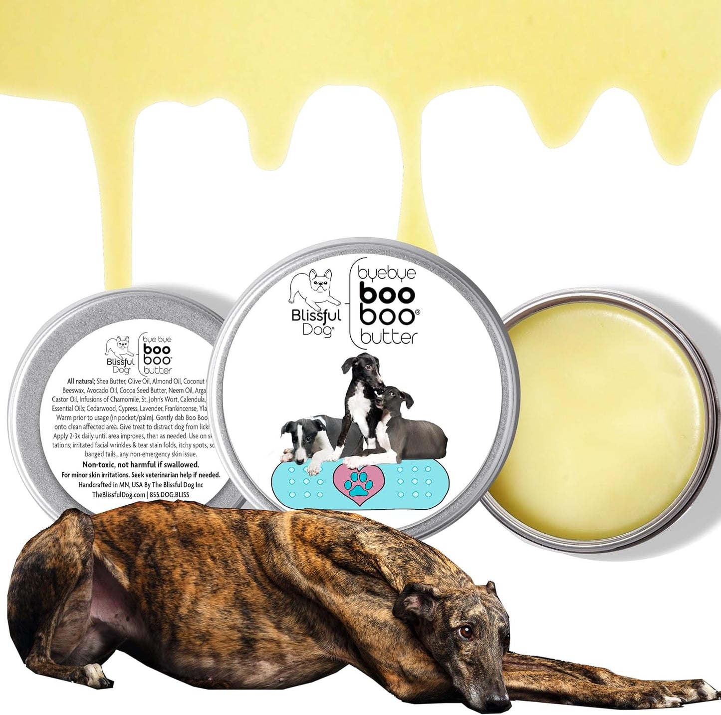 The Blissful Dog Greyhound Boo Boo Butter, 1-Ounce
