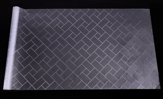 Aquarium Background Paper Decor Fish Tank Backdrop Wallpaper Electrostatic Adhesive, No Glue, Easy to Install, Reusable (11.8“H×39.4”L, Grid Transparent)