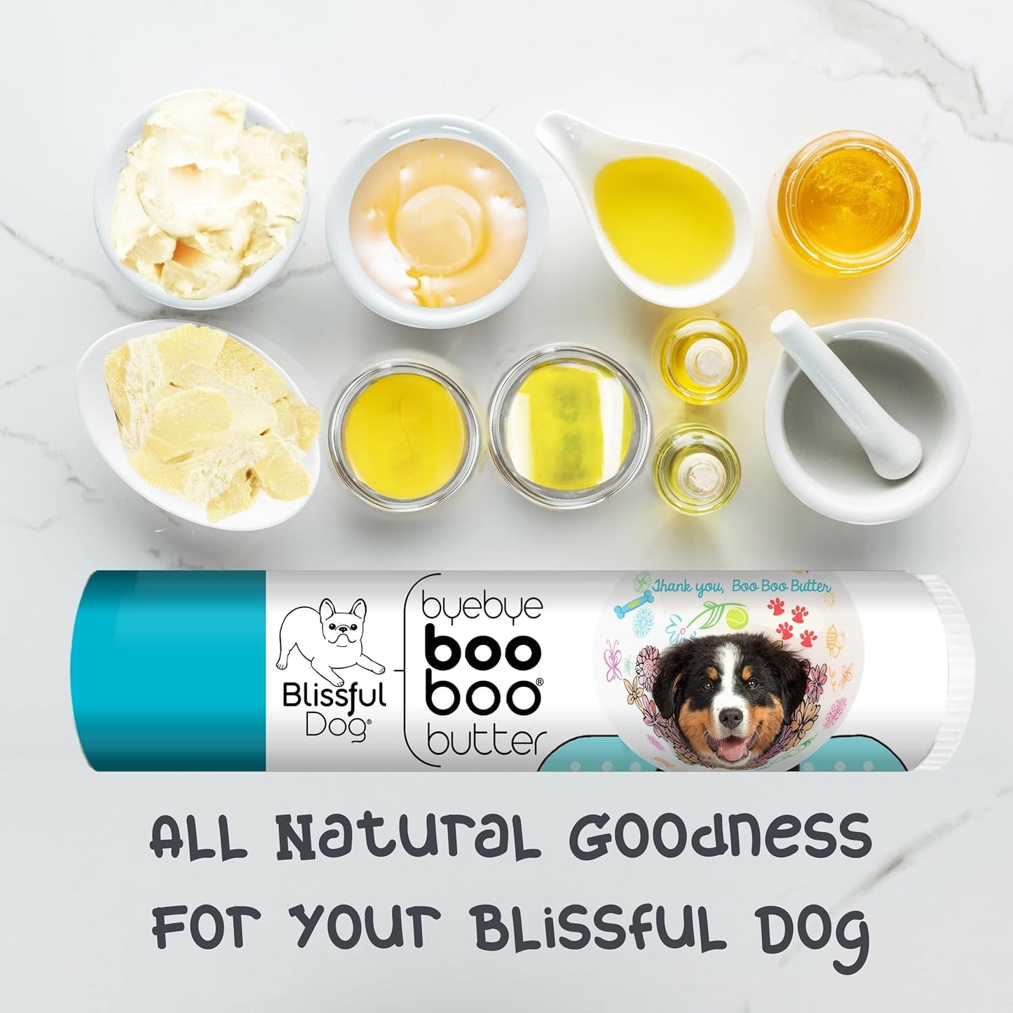 The Blissful Dog .15 oz Tube Bernese Mountain Dog Booboo Butter