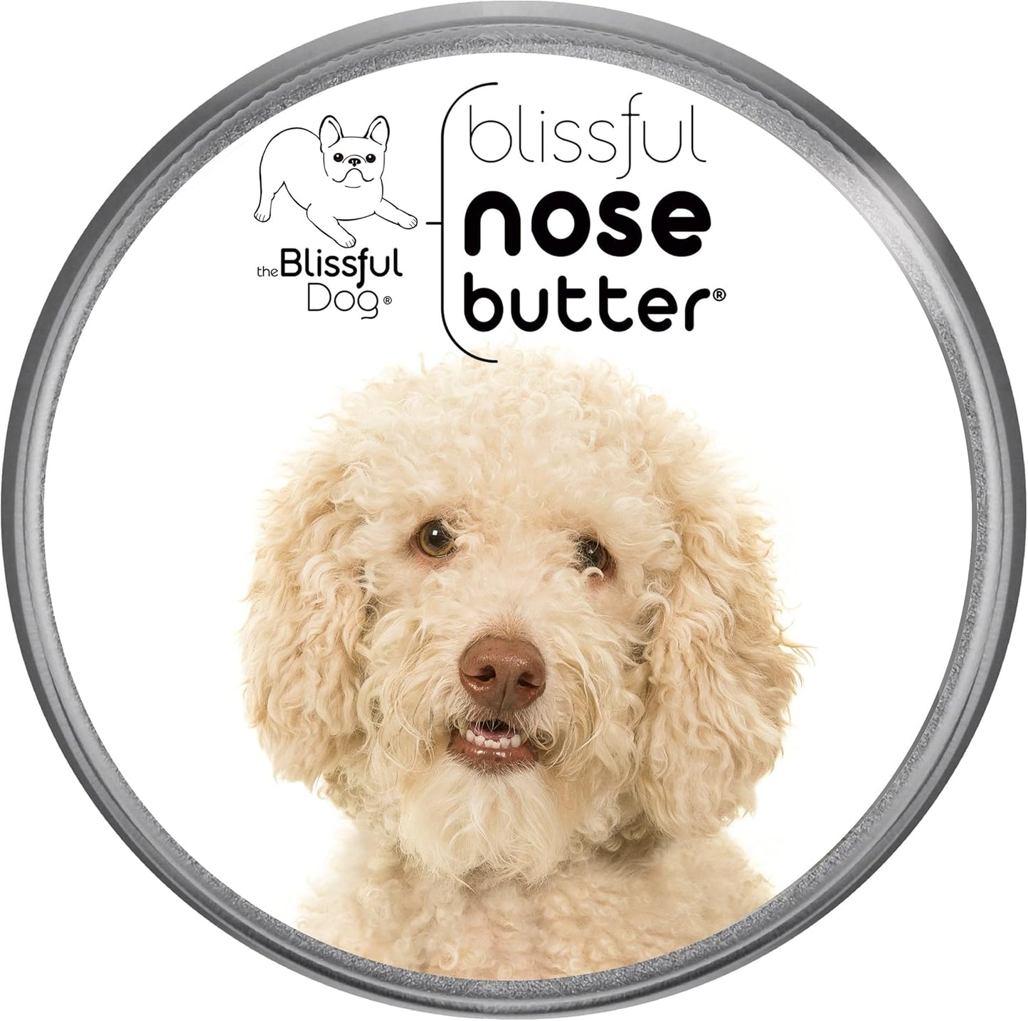 The Blissful Dog Goldendoodle Nose Butter for Dry, Cracked Skin, Lick-Safe Dog Nose Balm with Moisturizing Shea Butter, Almond, Olive, and Essential Oils, Pet Supplies, Uncented, 8 oz.