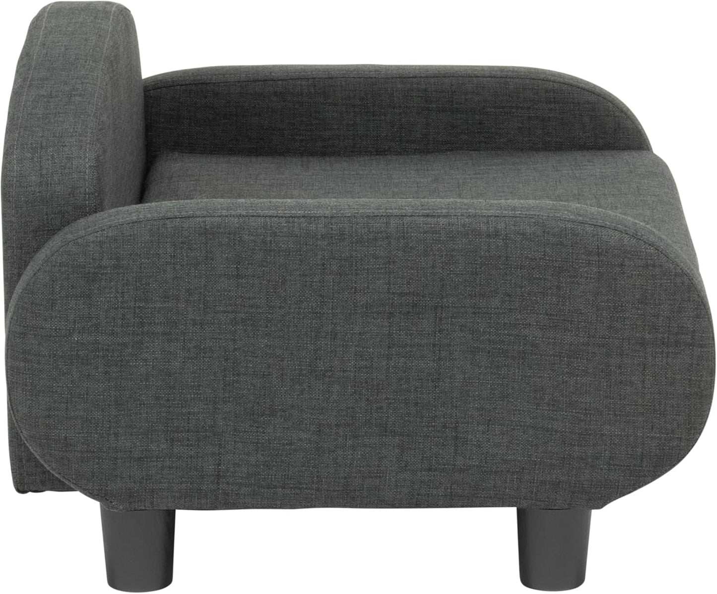 Paws & Purrs Multi-Cat Sofa Elevated Pet Bed for Indoor Cats Raised Cats Couch with Removable Washable Mattress Cover for Kittens, Dogs - 35.5" Wide, Gray