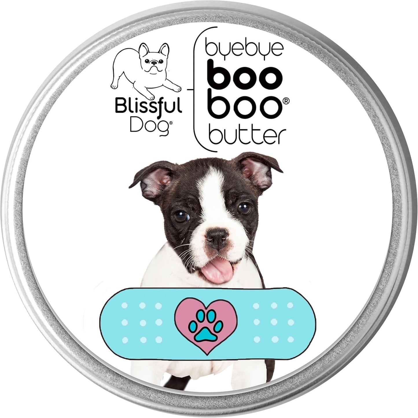 The Blissful Dog 2 oz TIN Boston Terrier Booboo Butter
