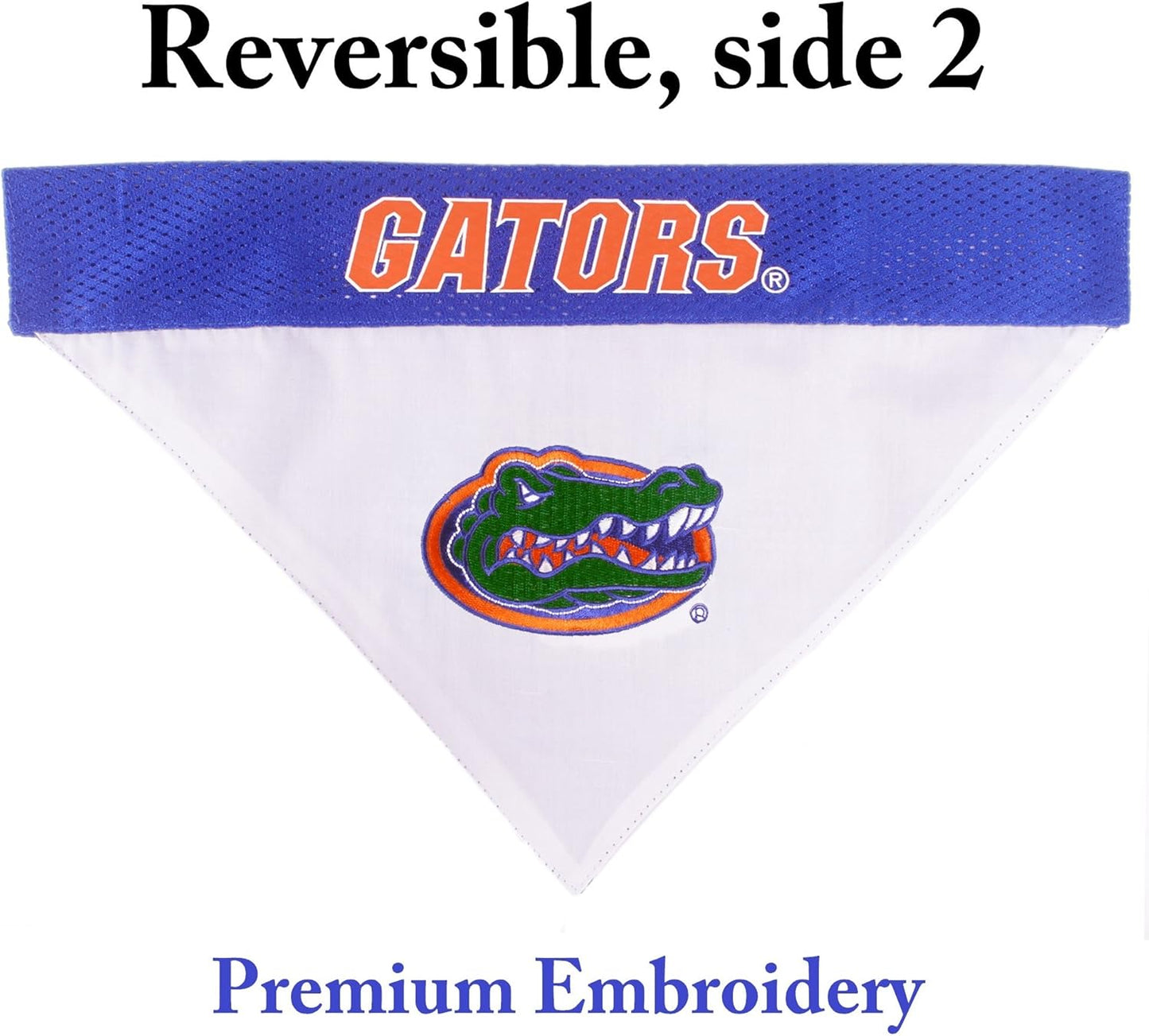 Pets First Collegiate Pet Accessories, Reversible Bandana, Florida Gators, Small/Medium