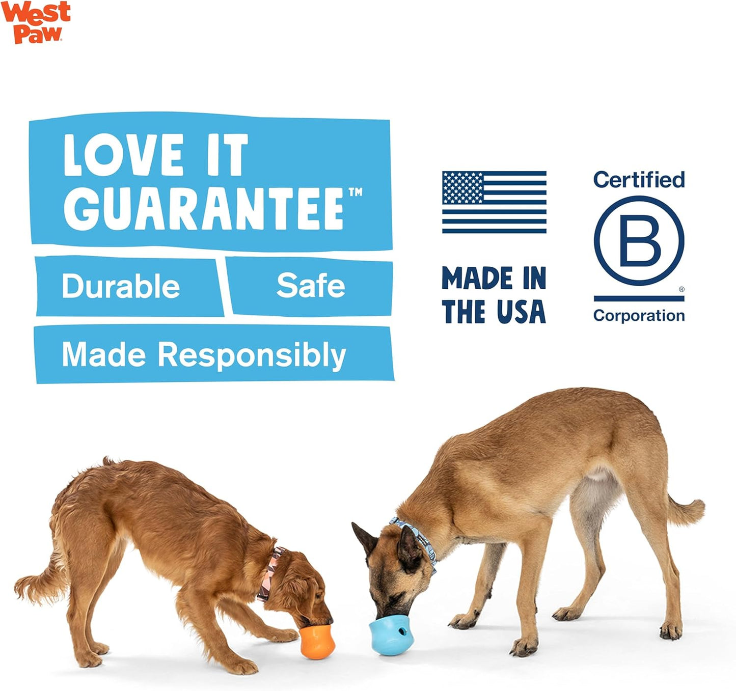 WEST PAW Zogoflex Limited Edition Toppl Treat Dispensing Dog Toy Puzzle – Interactive Chew Toys for Dogs – Dog Toy for Moderate Chewers, Fetch, Catch – Holds Kibble, Treats, Small 3", Bubblegum