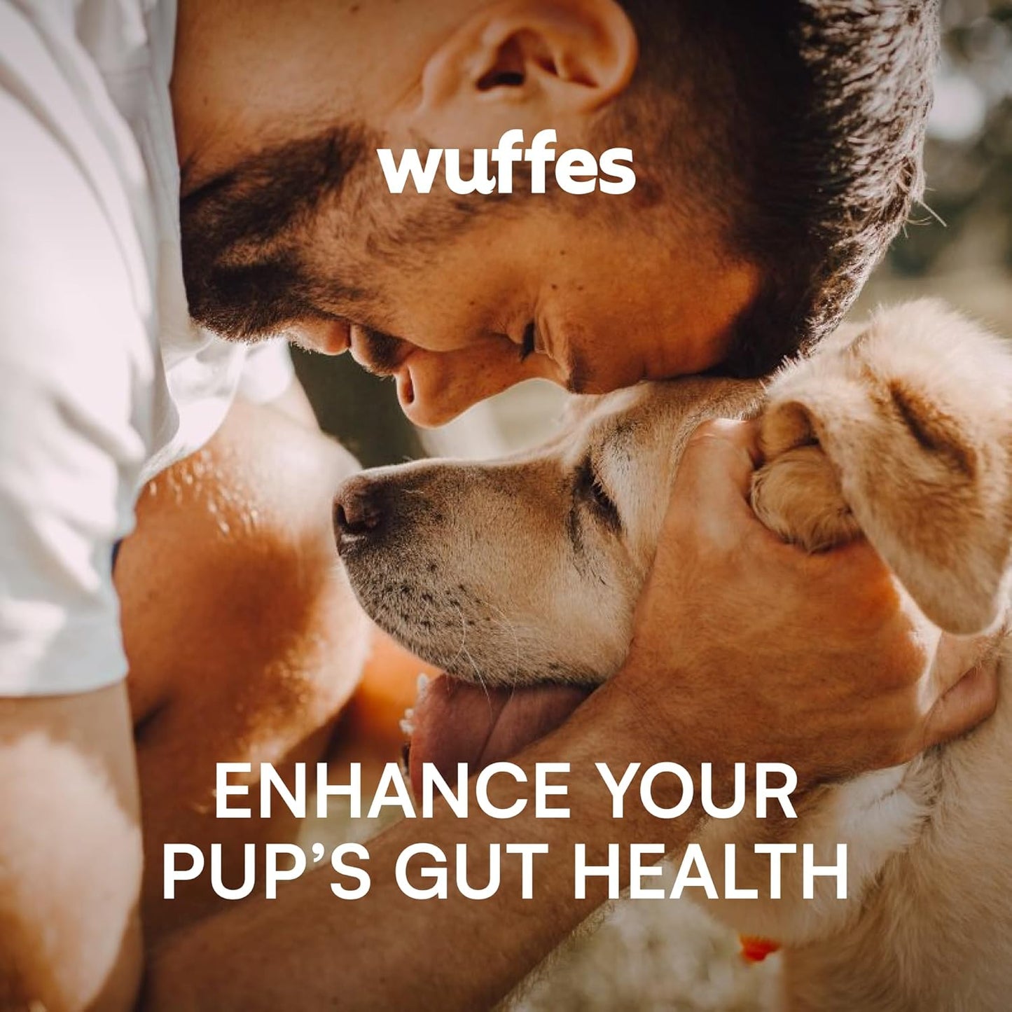 Wuffes Daily Probiotic for Dogs - Supports Digestive Health, Gut Balance, and Immune System - with Prebiotics, Marshmallow Root, and Pumpkin Powder (120 Chews (Pack of 2))