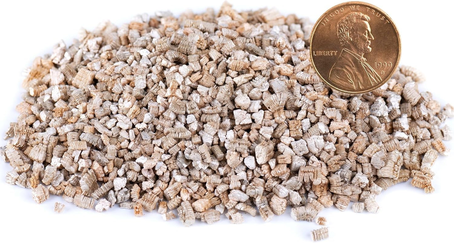 Organic Coarse Vermiculite for Indoor Gardening Plants and Mushrooms – Enhances Soil Aeration, Seed Germination, Rooting Cuttings – Small Packages and Bulk (Vermiculite Grade 3 – Medium, 3 qt)
