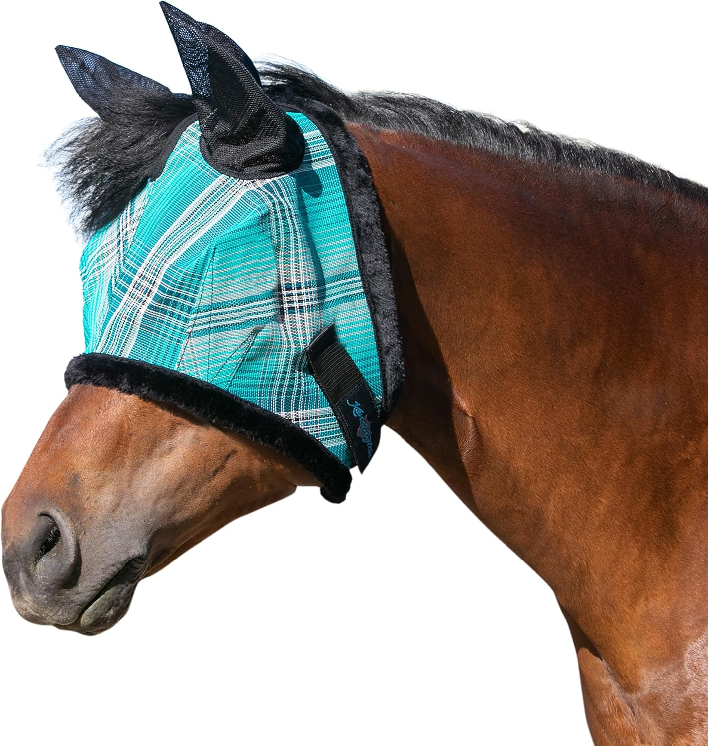 Kensington Signature Fly Mask w/Plush Fleece & Ears w/Forelock Hole Size