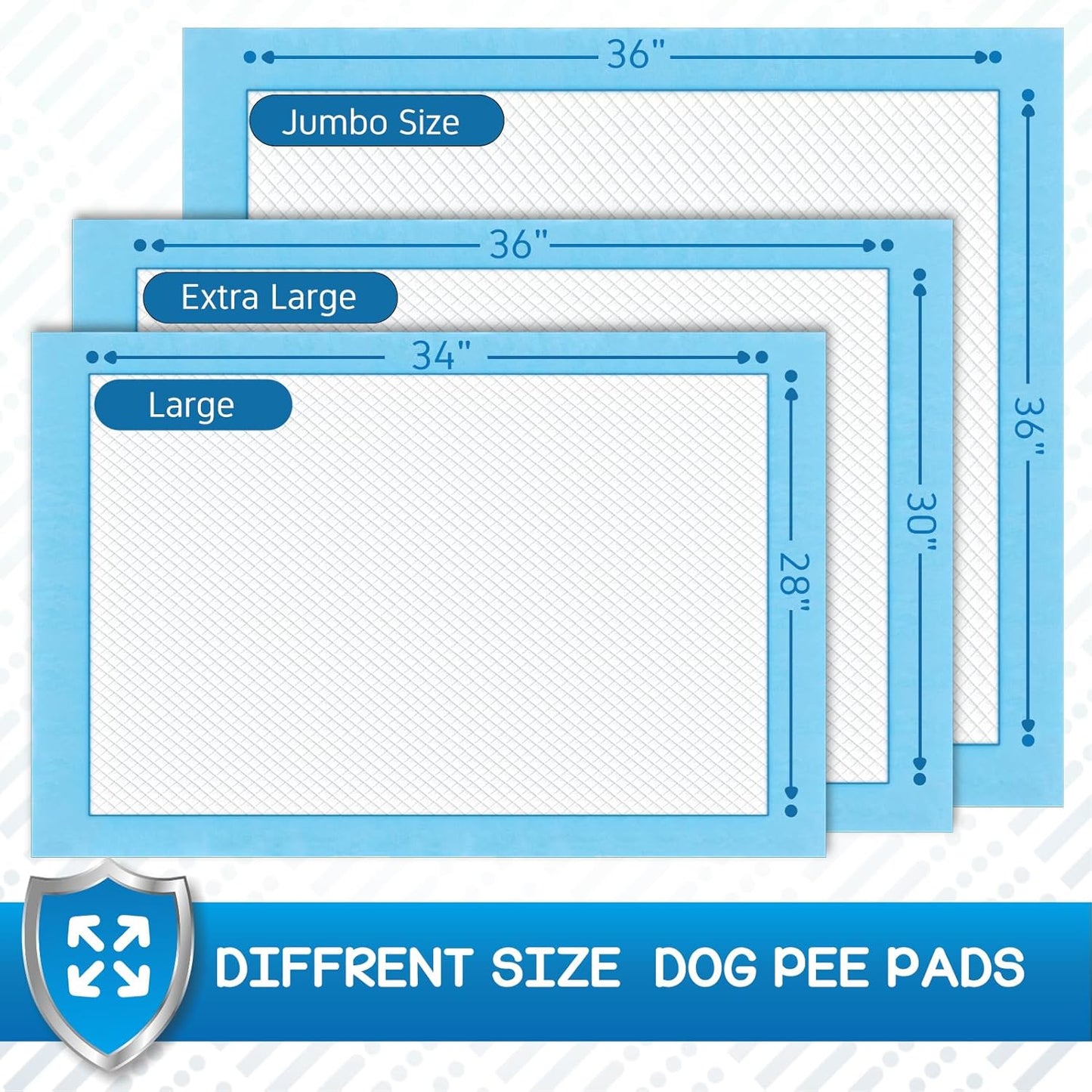 CROCI Puppy Pads 30x36in with Adhesive Tabs, Dog Pads Extra Large Super Absorbent Up to 8 Cups, Disposable (40 Counts)