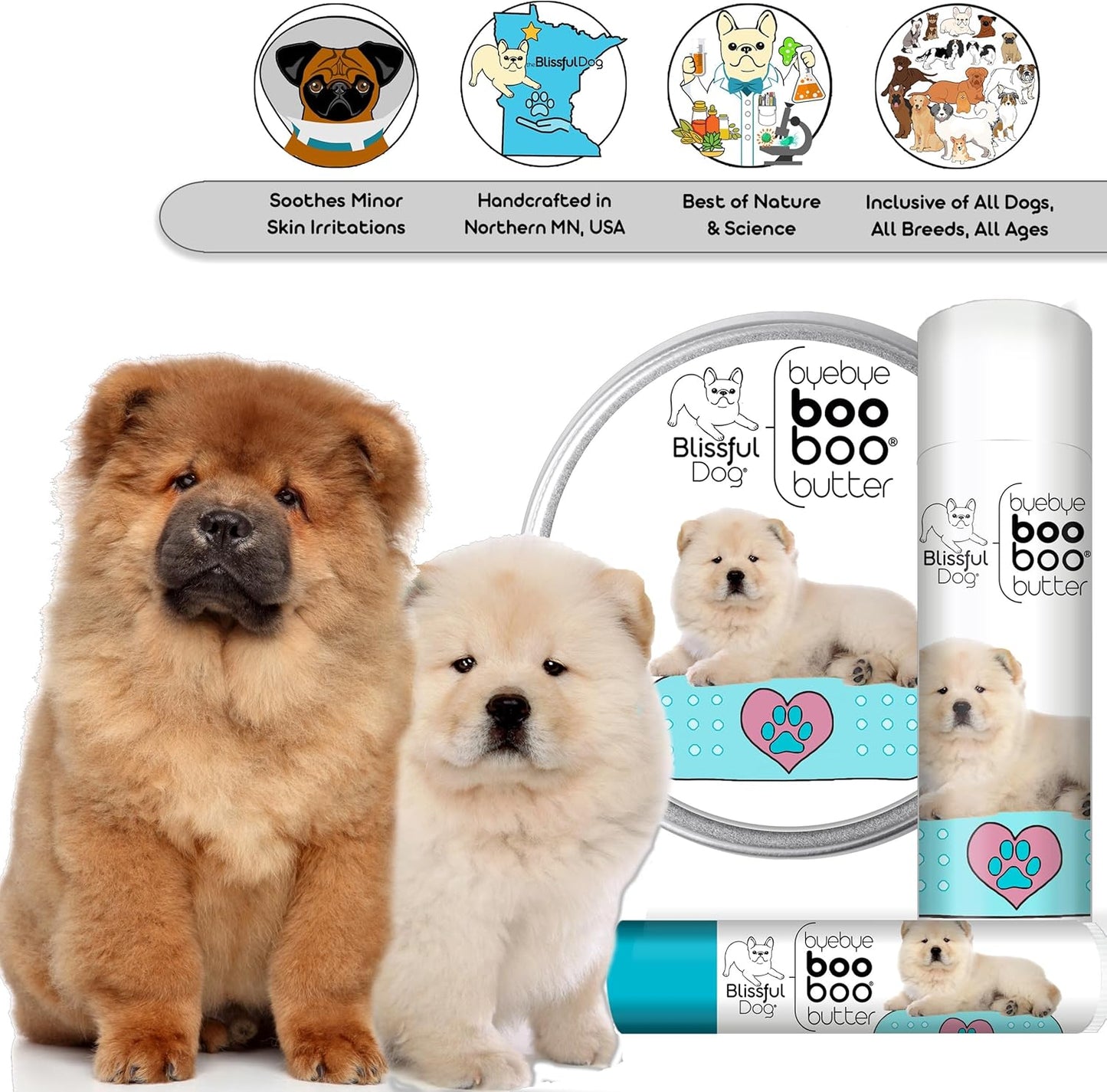 The Blissful Dog .50 oz Tube Chow Booboo Butter