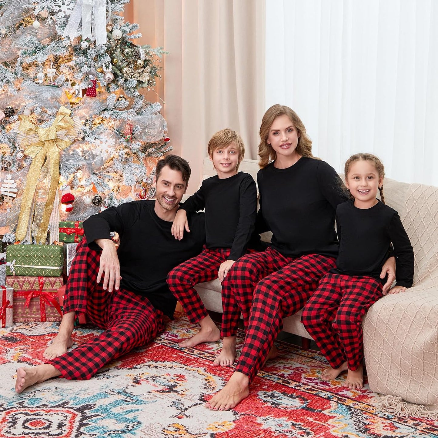 Matching Family Christmas Pajamas Set - Xmas Sleepwear PJs