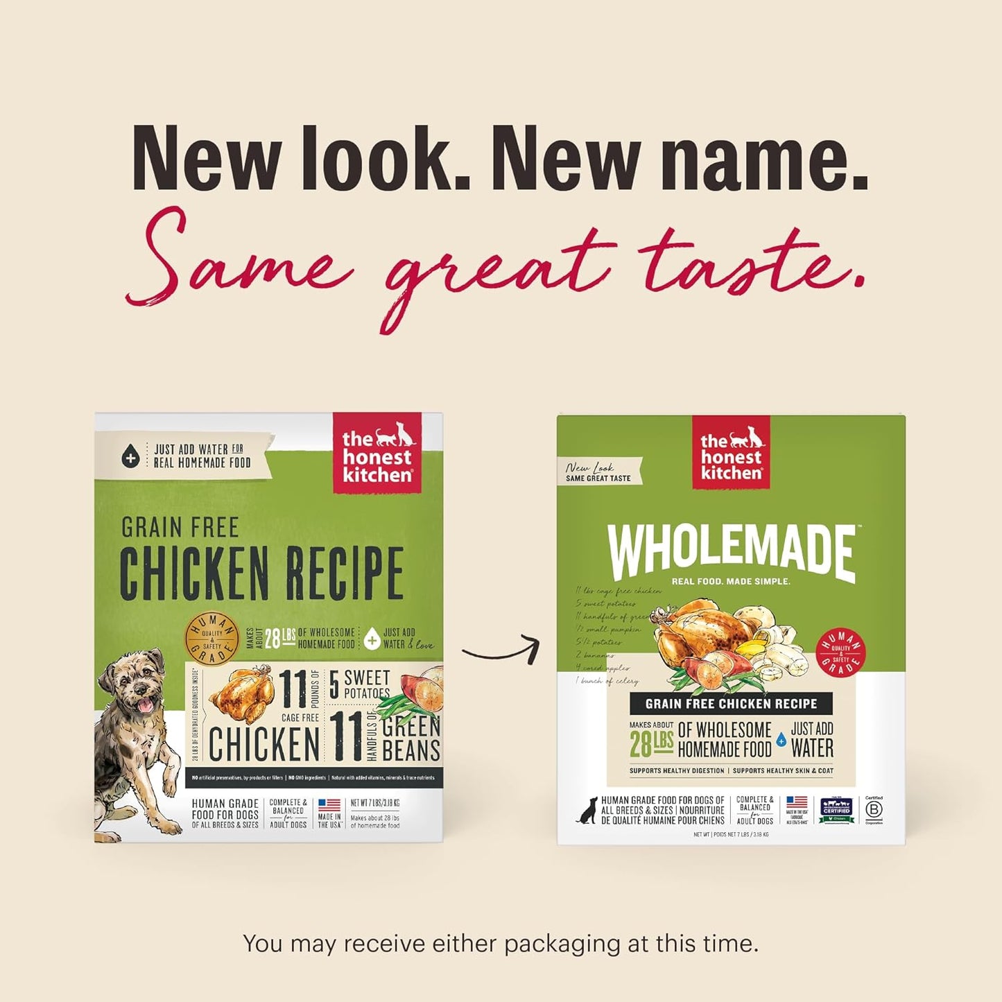 The Honest Kitchen Wholemade™ Grain Free Chicken Dog Food, 7 lb Box