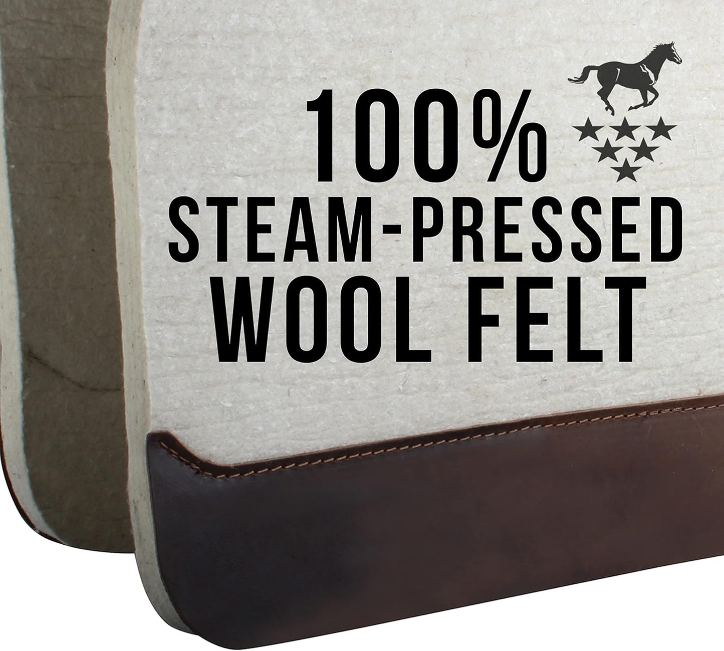 Professional's Choice 100% Steam-Pressed Wool Felt Saddle pad