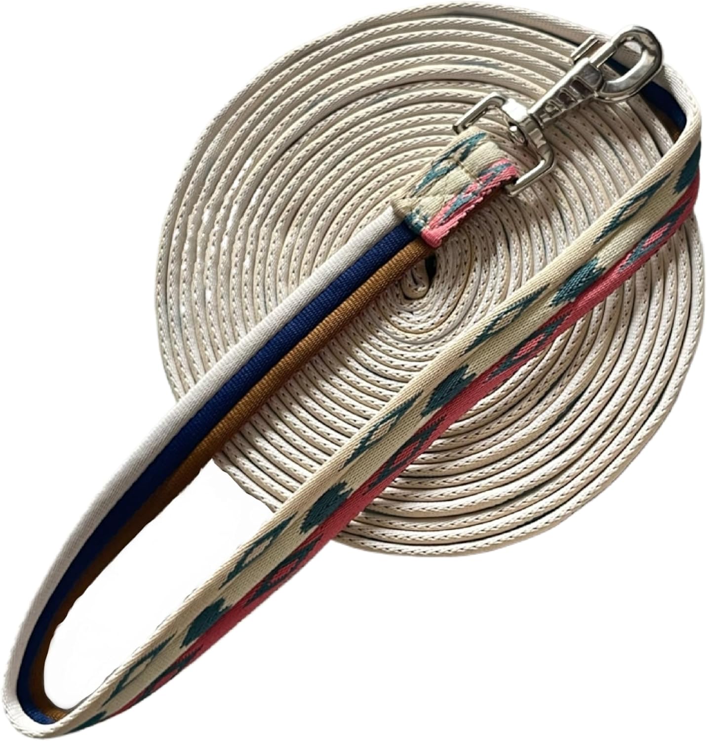 Premium Horse Training Lunge Line with Alloy Trigger Buckle for Accurate Equestrian Training of 26 Foot (8 Meters)