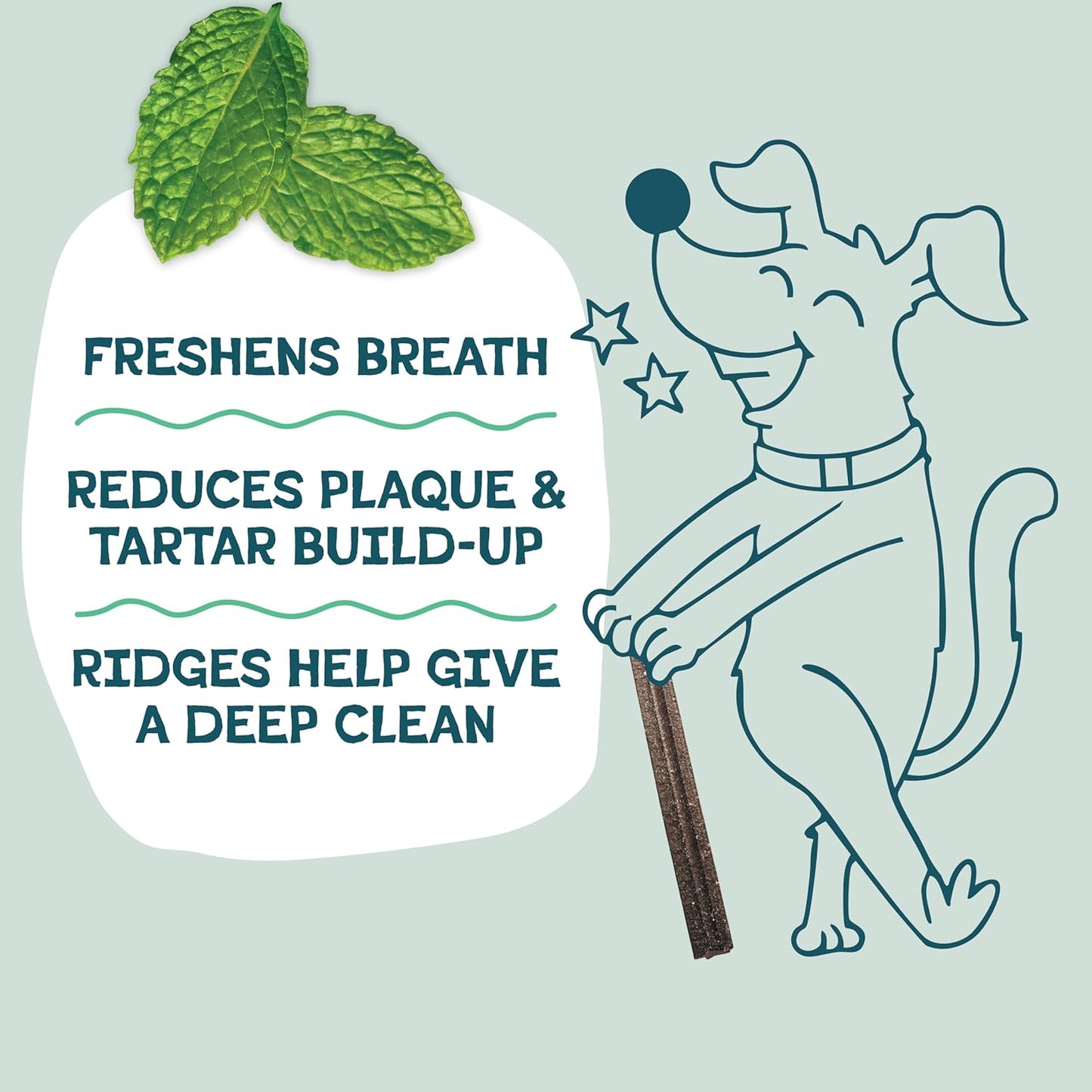 Shameless Pets Dental Treats for Dogs, A Cluck A Day - with Digestive Support for Teeth Cleaning & Fresh Breath - Dog Bones Dental Chews Free from Grain, Corn & Soy