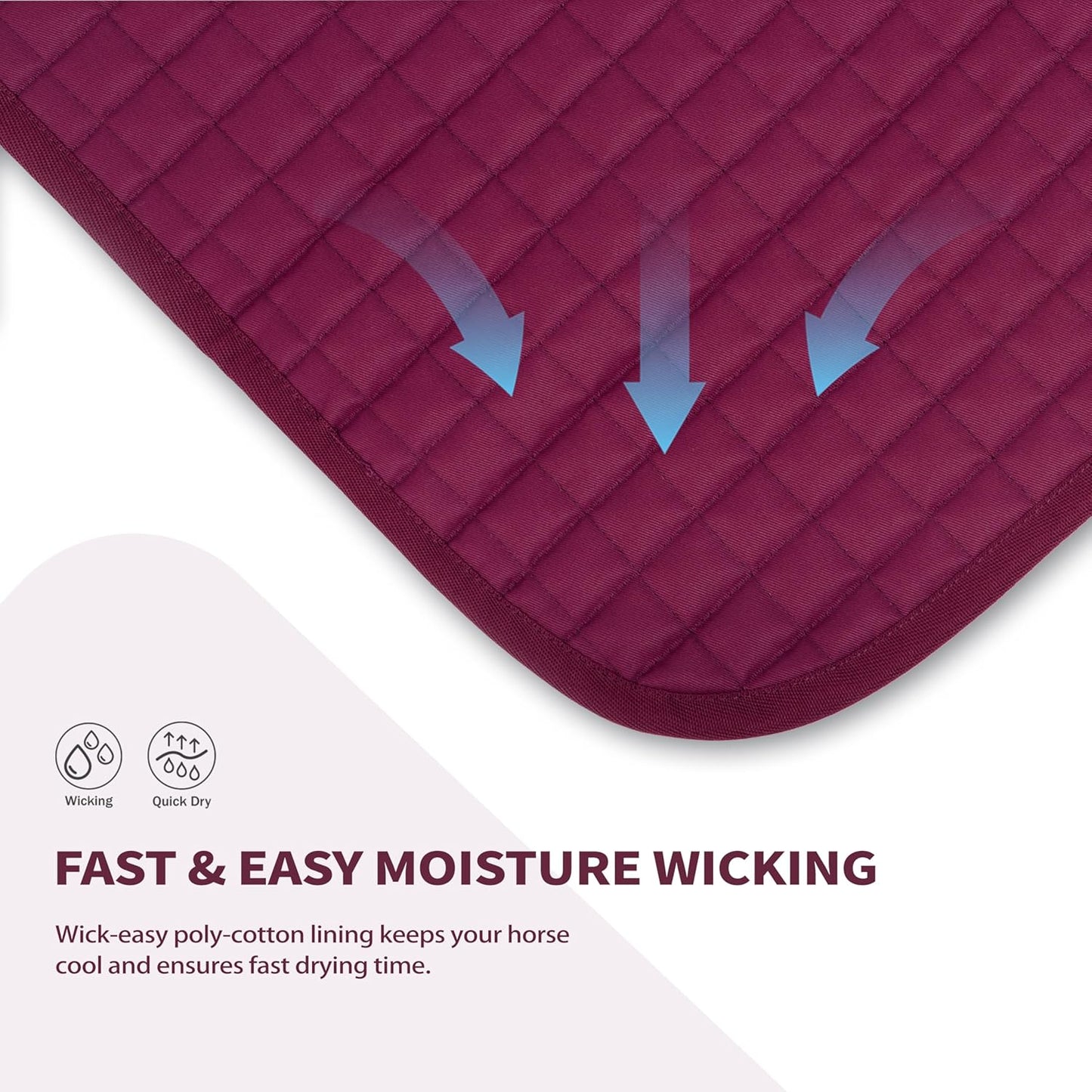 Tackmore Western Saddle Pad Breathable, Shock-Absorbing Saddle Pad