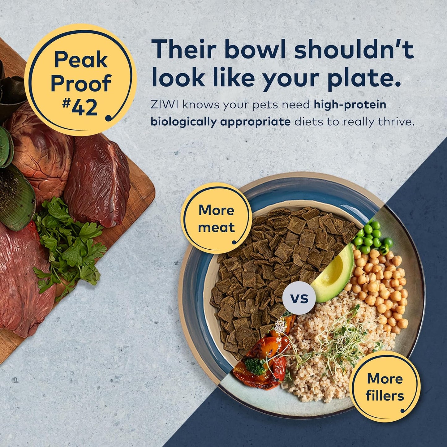 ZIWI Peak Air-Dried Dog Food – Beef - All Natural, High Protein, Grain Free, Limited Ingredient w/ Superfoods (35.2oz)