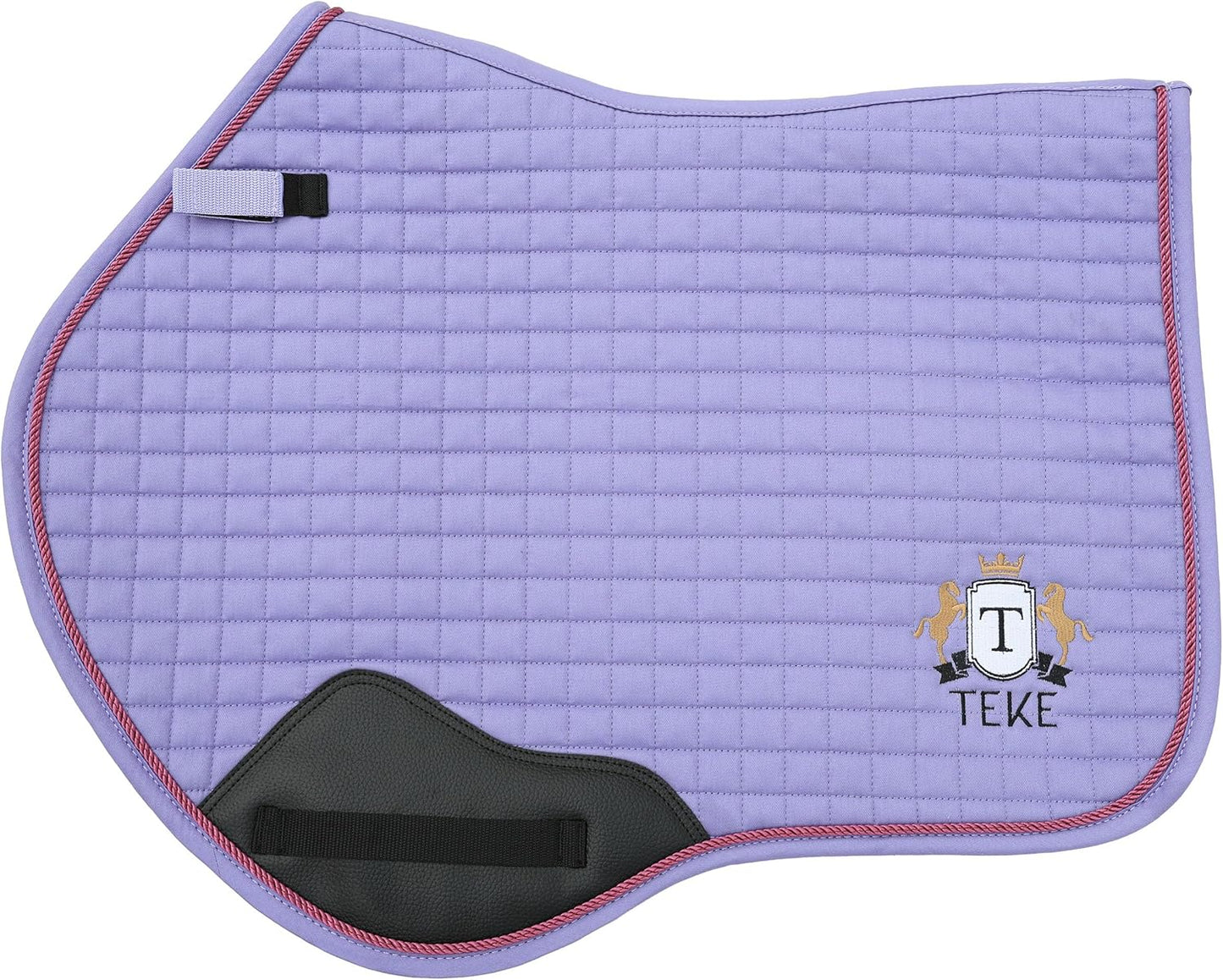 T TEKE Close Contact Saddle Pads,100% Cotton English Saddle Pads for Horses with Moisture-Wicking and Breathable Lining