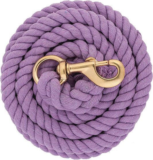 Weaver Equine Performance Lead Rope, Long Horse Lead Rope with Quick Halter Attachment, Soft Comfort Grip, Barn Horse Tack for Daily Use & Showing