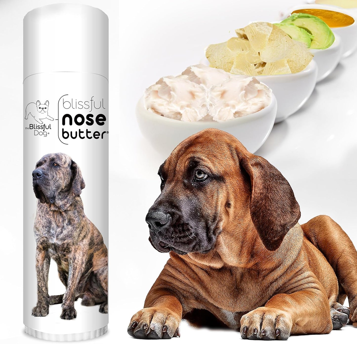 The Blissful Dog Fila Brasilerio Unscented Nose Butter - Dog Nose Butter, 4 Ounce,0.50 Ounce