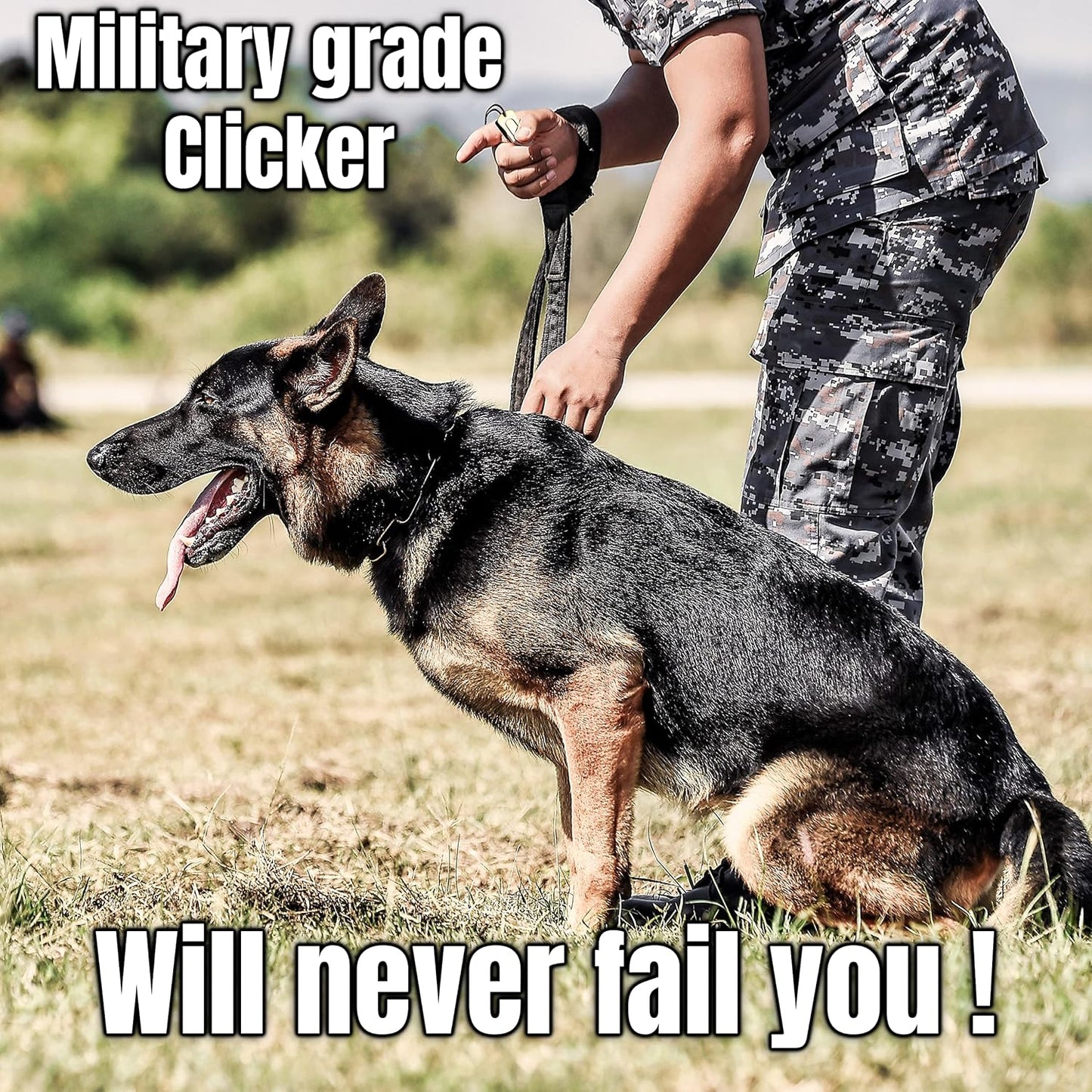 Mythrojan Brass and Steel Pet Training Clicker Puppy Dog Training Cricket Clicker U.S. Engraved WII Military Gear Metal Clicker