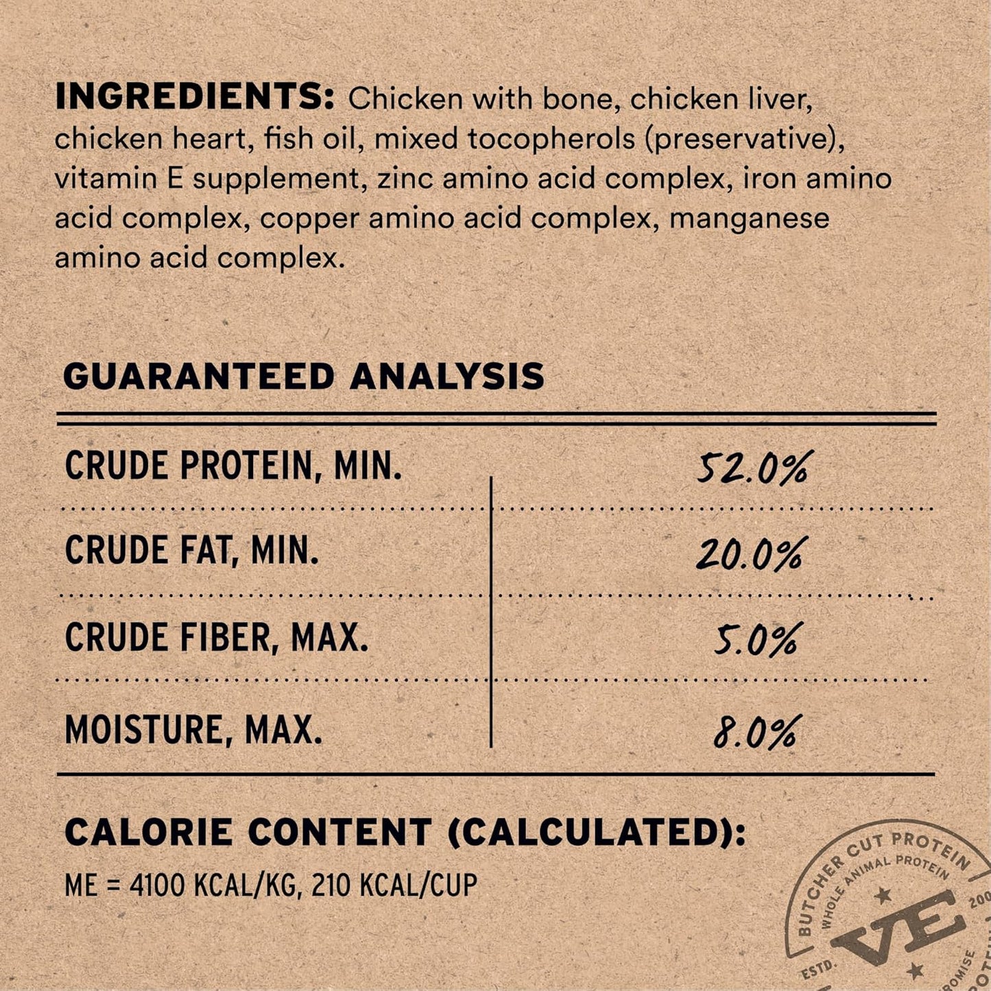 Vital Essentials Freeze-Dried Raw Chicken Meal or Mixer Cat Food Crunchy Nibs, 12 oz