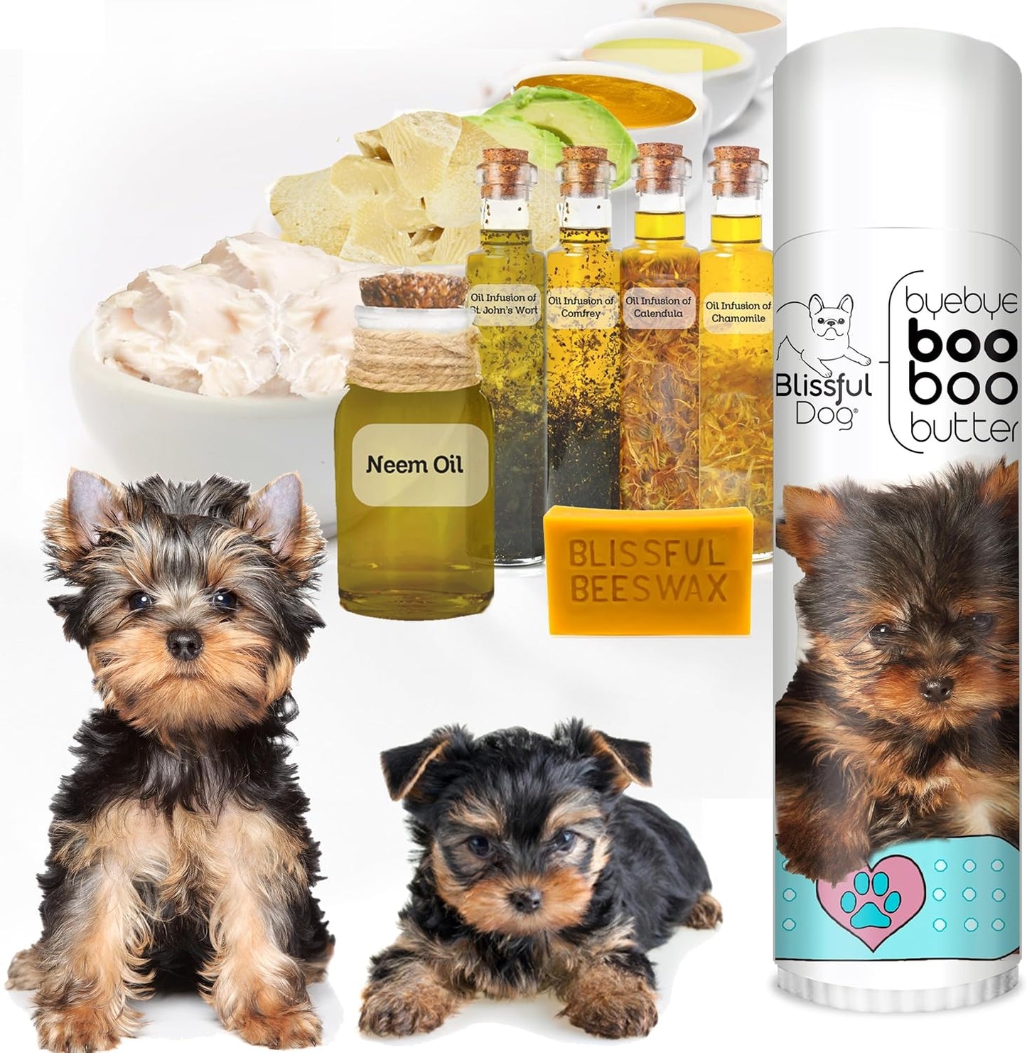 The Blissful Dog .50 oz Tube Yorkshire Terrier Booboo Butter