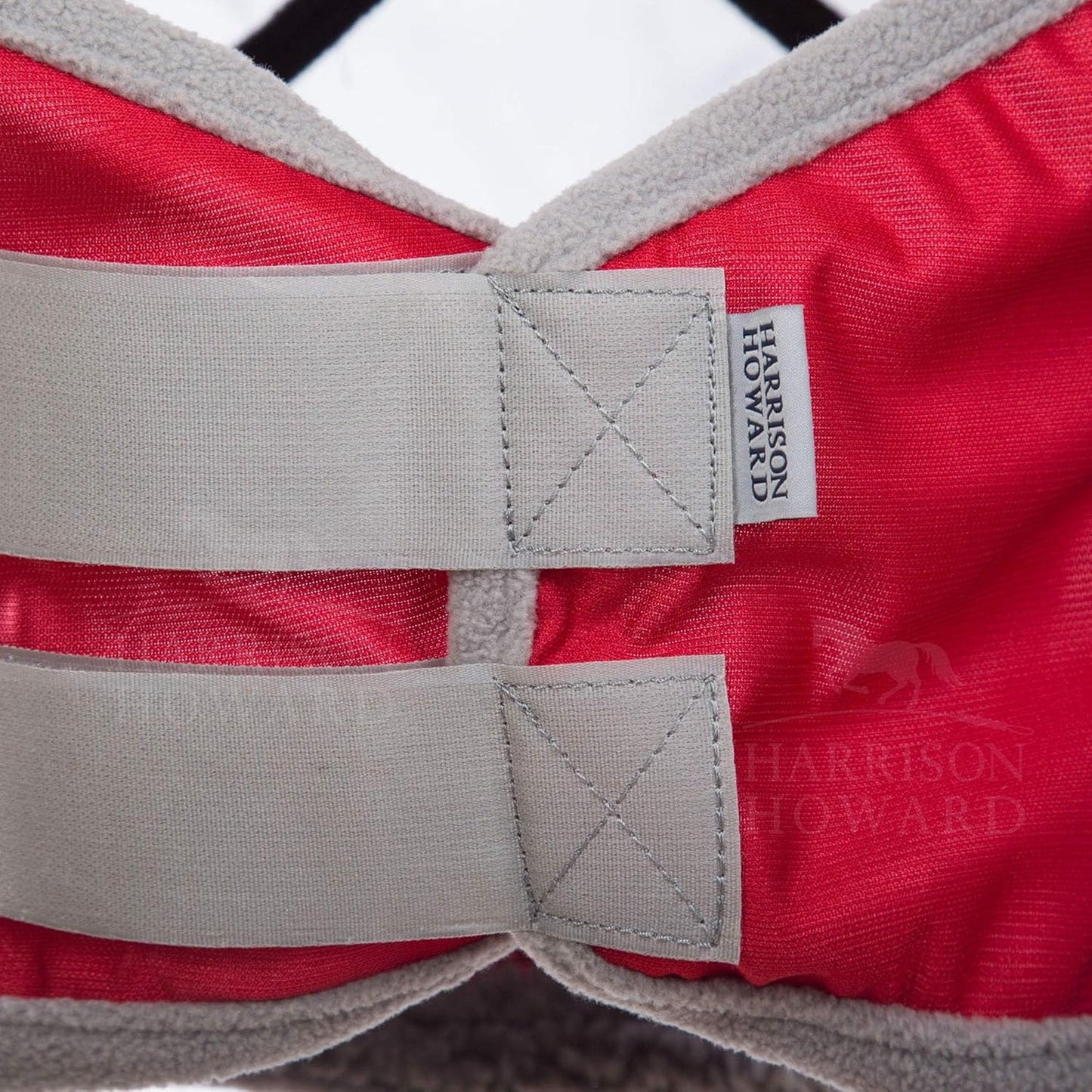 Harrison Howard CareMaster Pro Luminous Horse Fly Mask Standard with Ears UV Protection for Horse Red Full Size