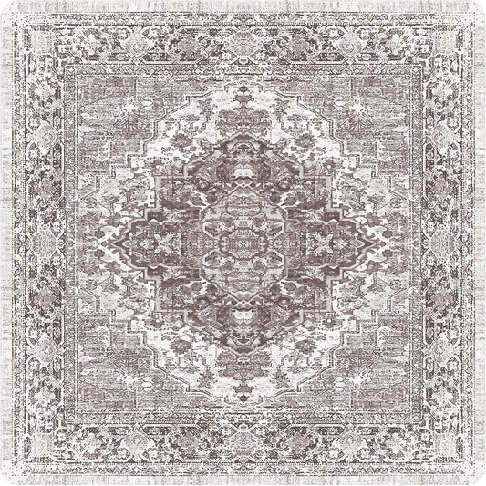 nunubaby Washable Pee Pads for Dogs, Stylish, Non-Slip and Leak-Proof Pee Pads. Reusable Potty Pads for Dogs for Crates and Floors.(Brown/Geo, 36" x36")