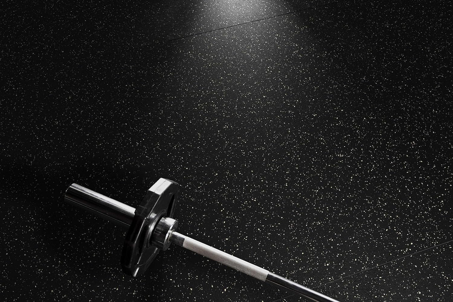 Playsafer Genaflex Rubber Gym Floor Mat, Heavy Duty Commercial Protective Gym Flooring Roll - 8mm Thick (10% Blue, 4' X 4')